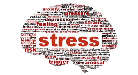 Person experiencing jaw tension due to stress