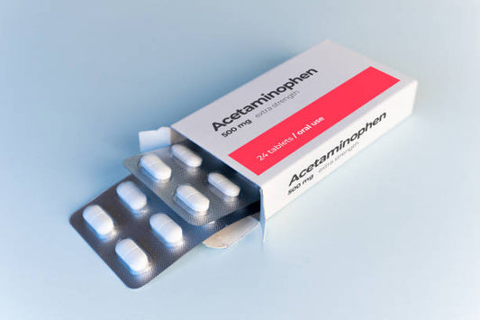 Bottles of Tylenol (acetaminophen) and Advil (ibuprofen) highlighting common OTC medications for TMJ pain relief
